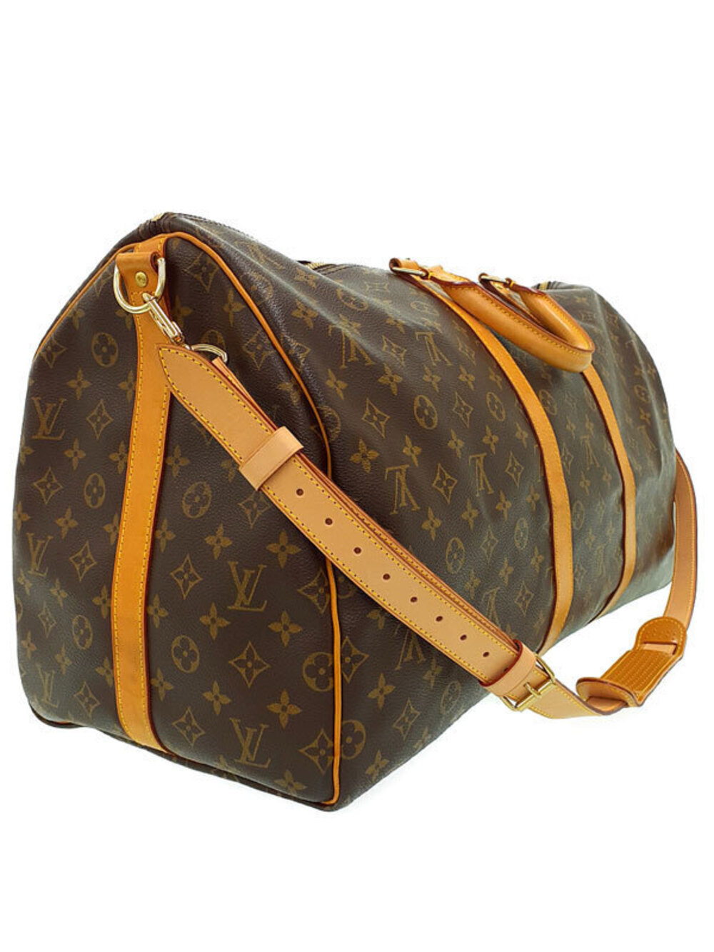 Louis Vuitton Keepall Bandouliere Monogram Bag Brown